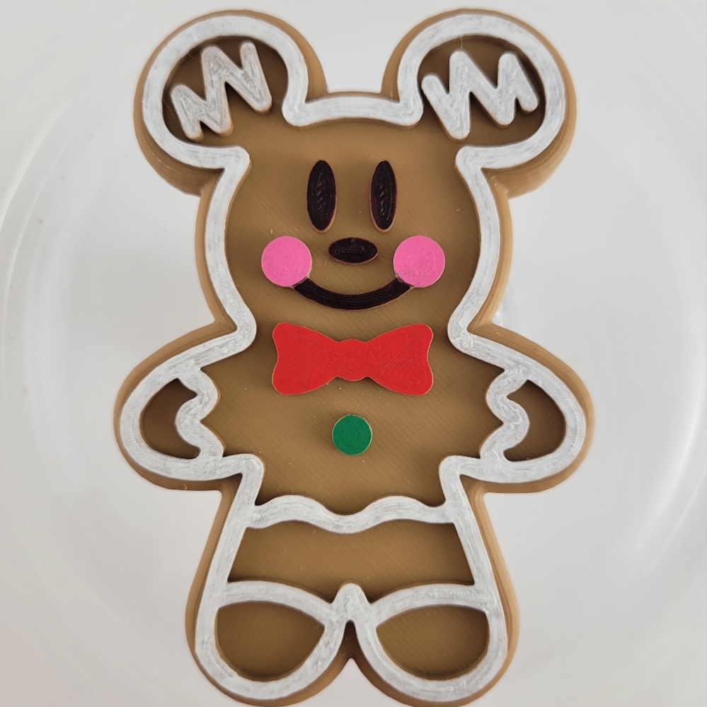 Gingerbread mouse cookie decor